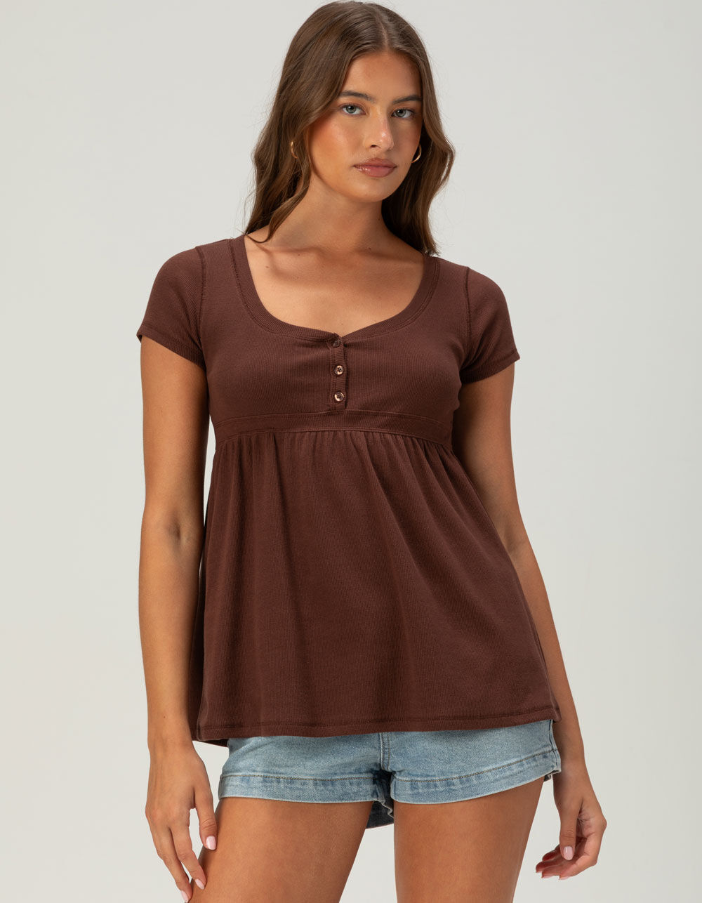 RSQ Womens Babydoll Top