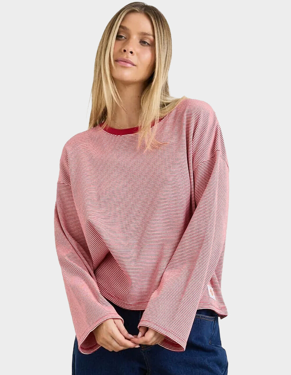 RHYTHM Lexi Stripe Womens Long Sleeve Top