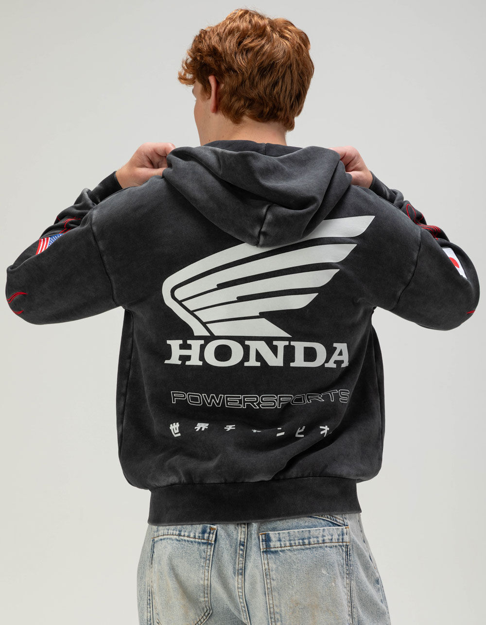 HONDA Daytona Mens Zip-Up Hoodie