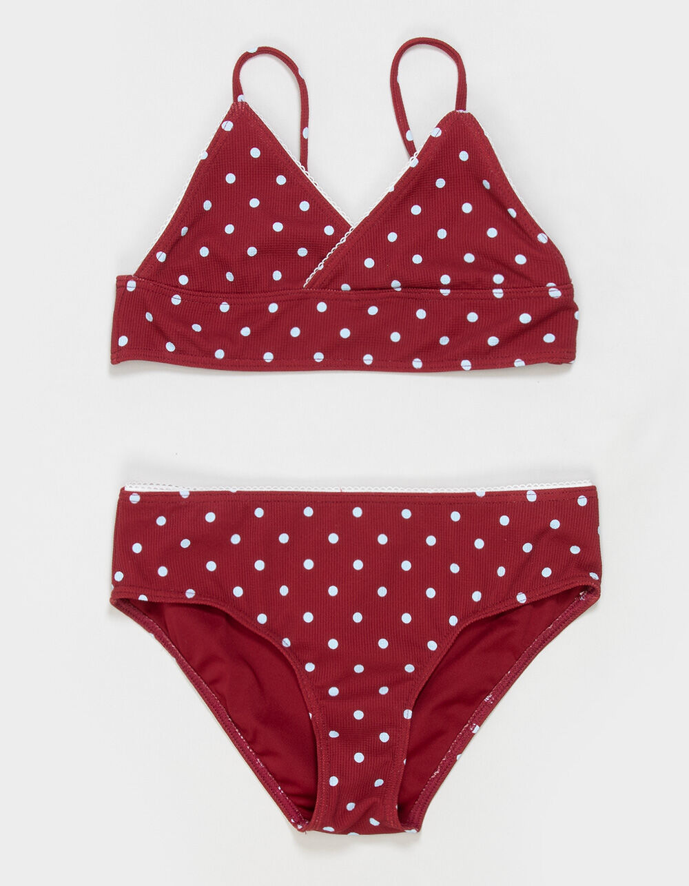 DAMSEL Polka Dot Girls Triangle Top Bikini Set