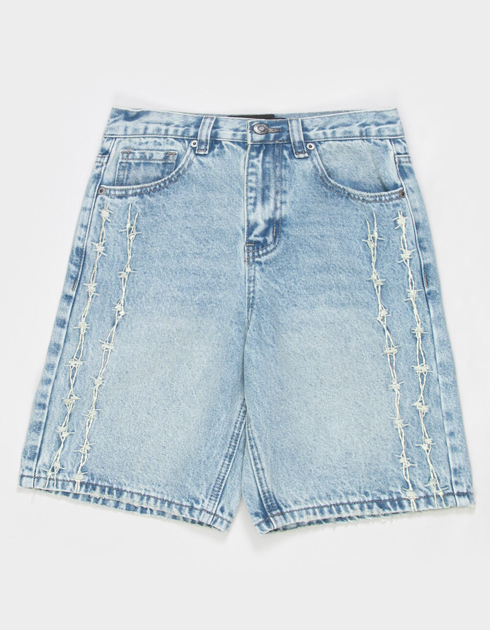RSQ Boys Embroidered Barbed Wire Baggy Jorts