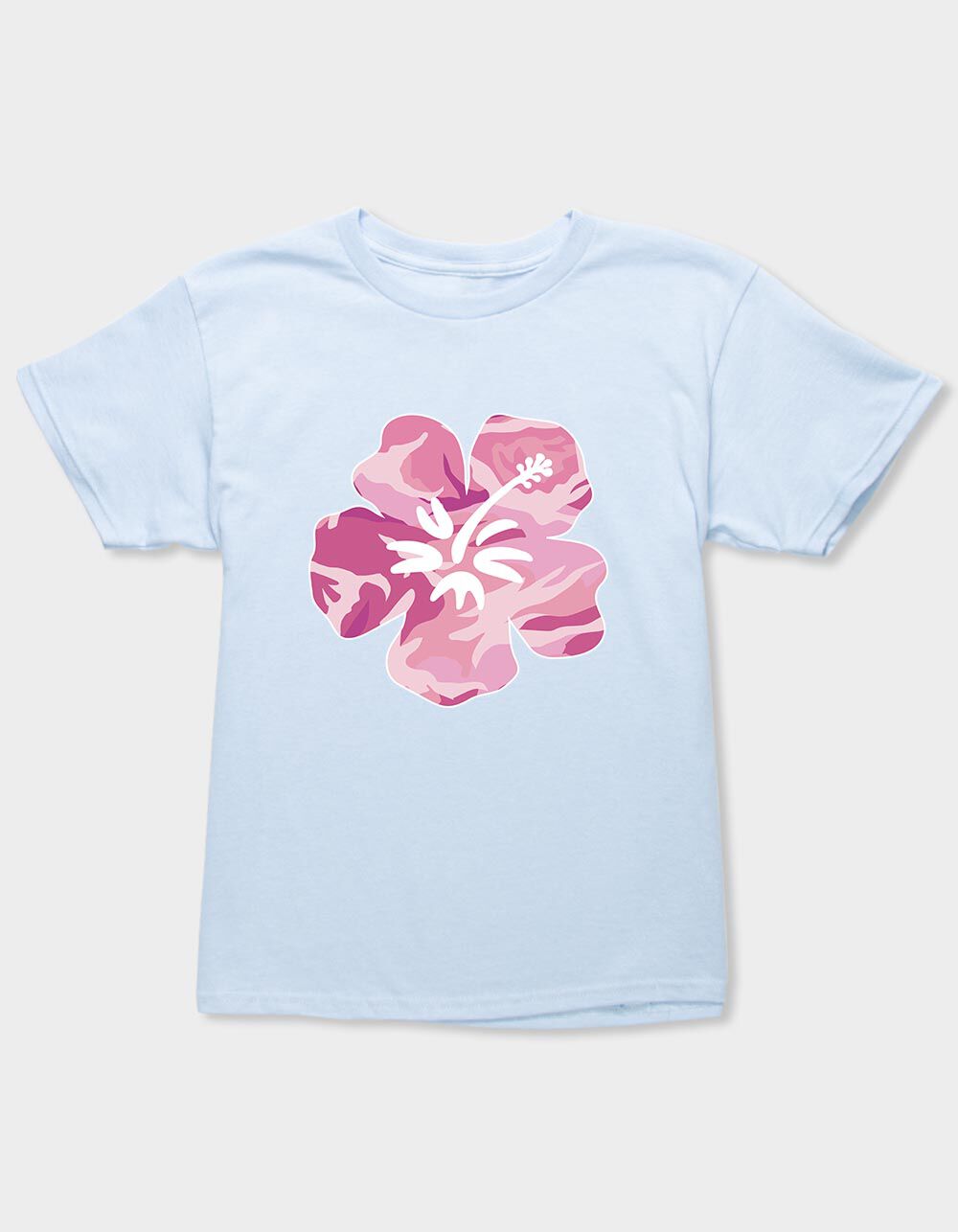 HIBISCUS Pink Camo Girls Tee