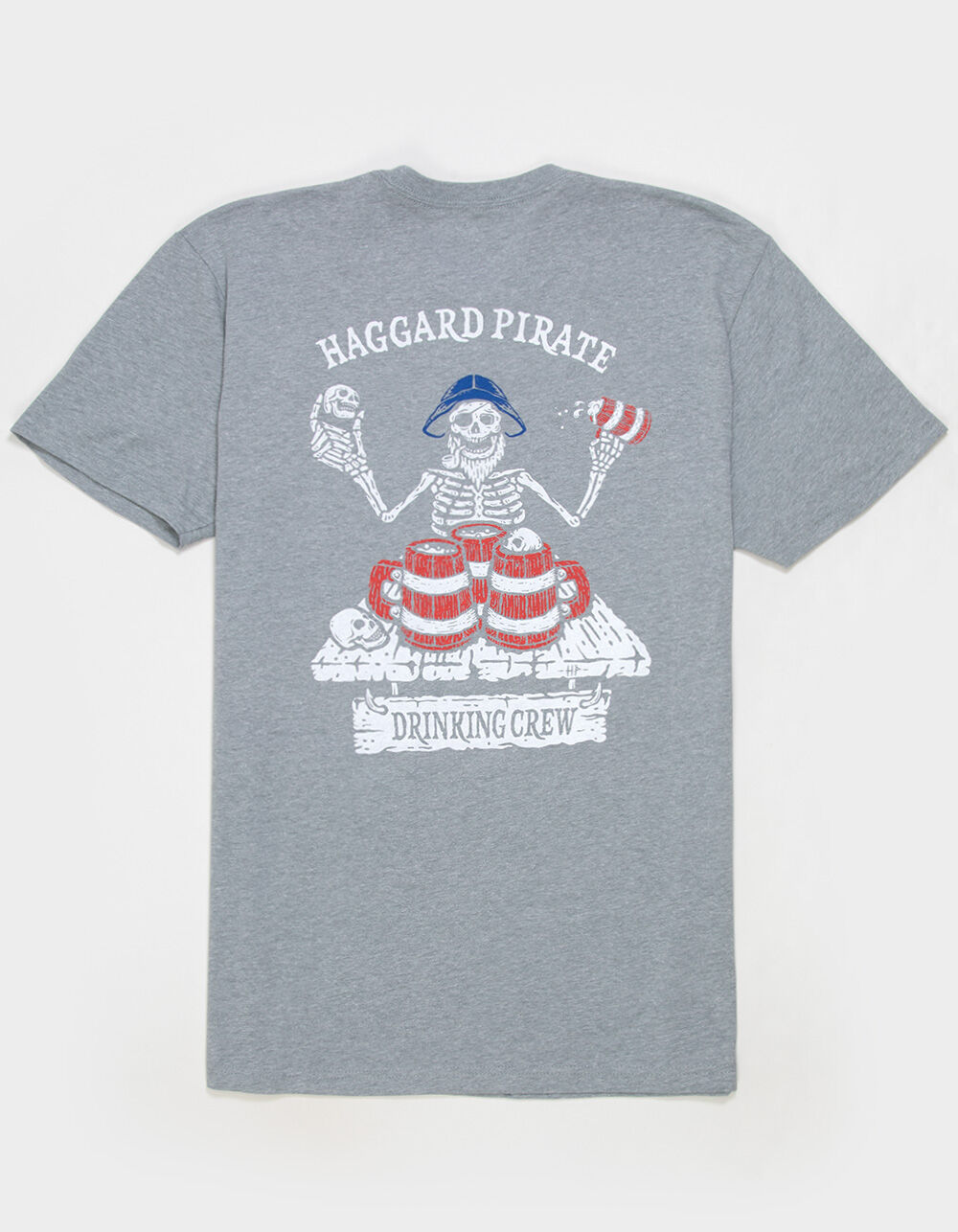 HAGGARD PIRATE Drinking Crew Mens Tee