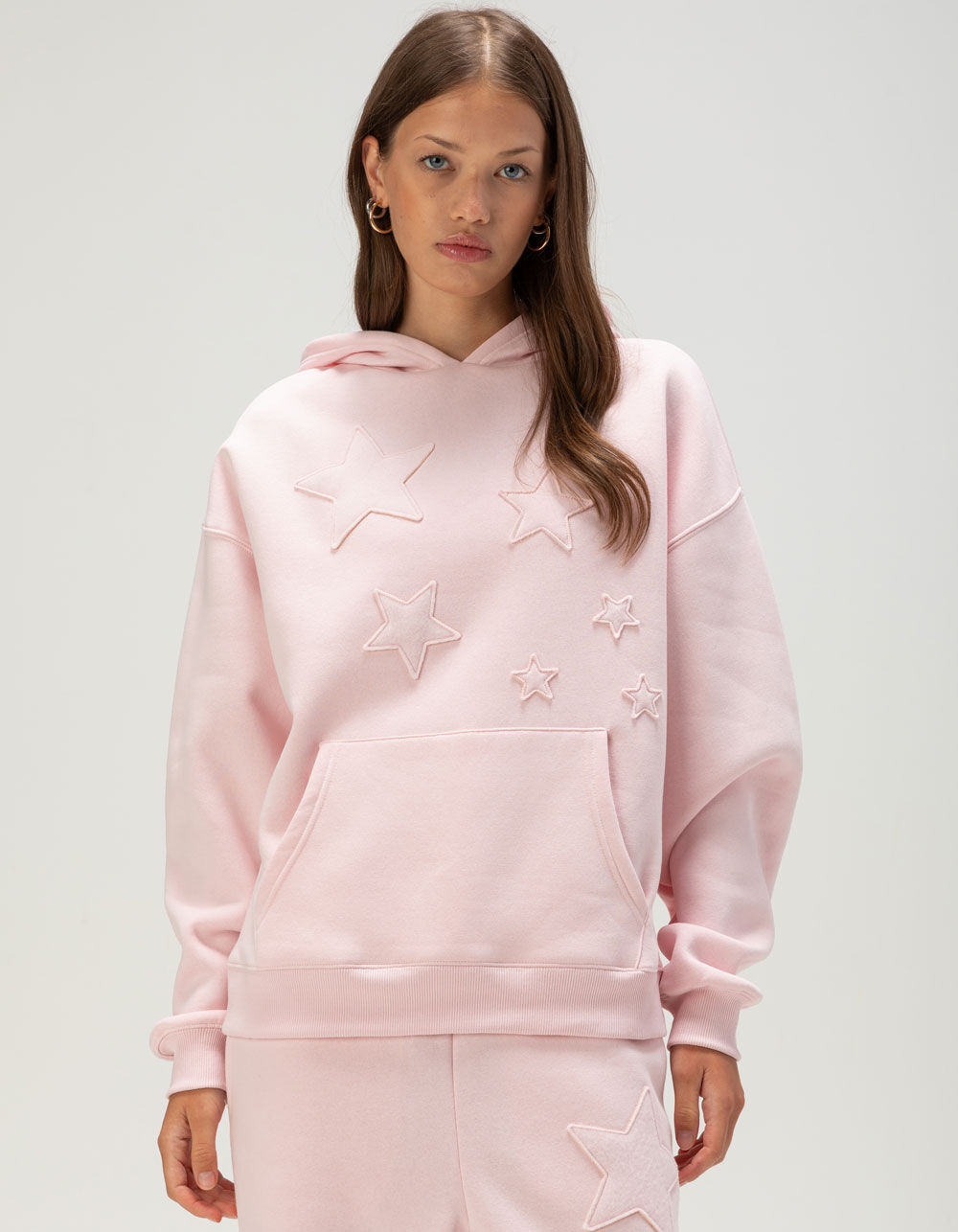 FULL TILT Star Applique Womens Hoodie