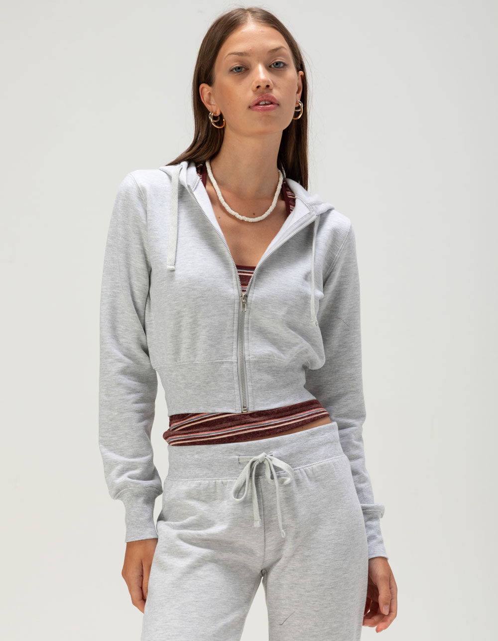 TILLYS Womens Zip-Up Hoodie
