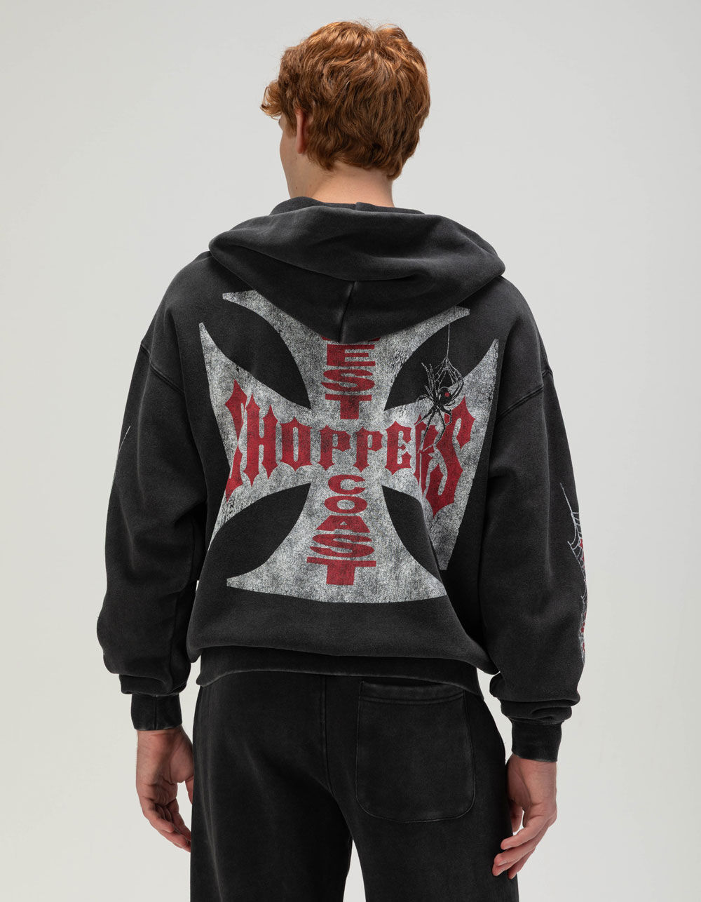 WEST COAST CHOPPERS Crawler Mens Zip-Up Hoodie