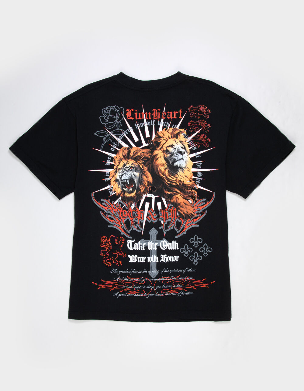 OATH & HONOR Lion Heart Mens Boxy Tee
