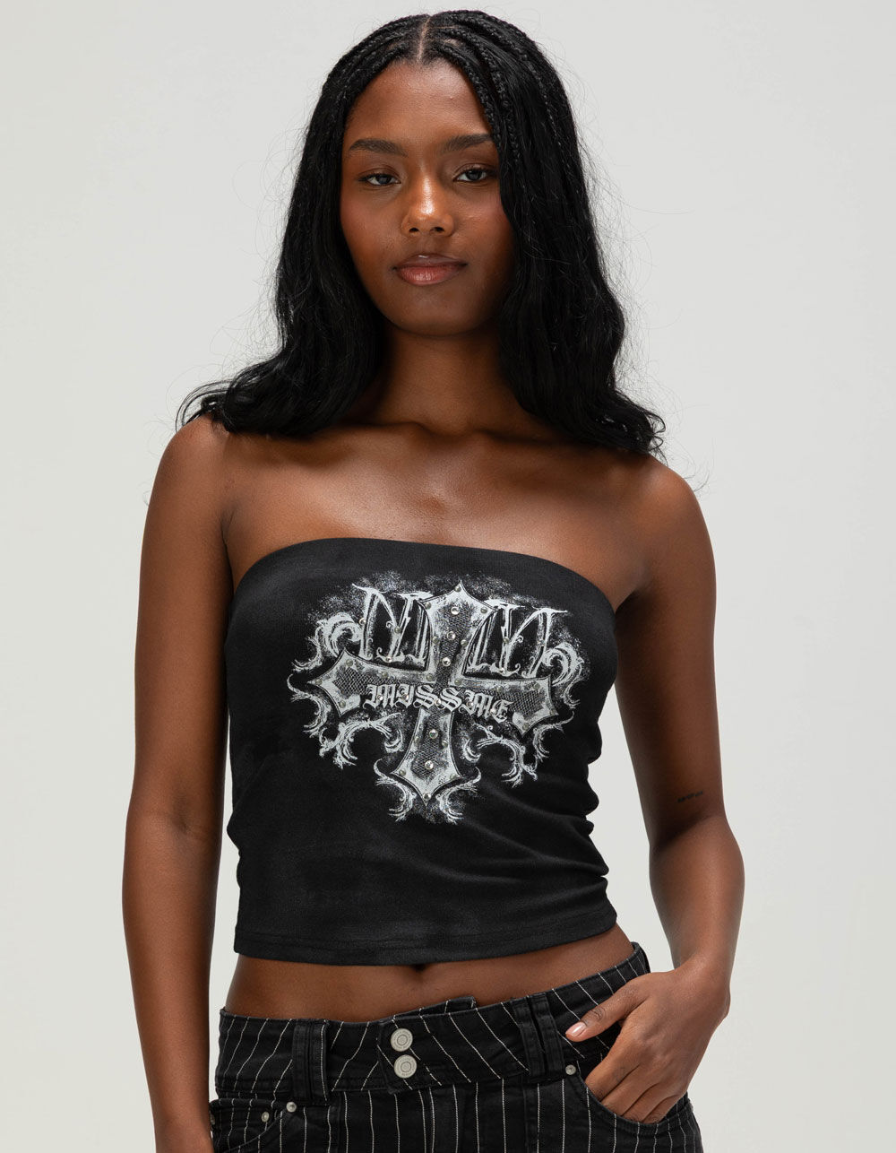 MISS ME Cross Womens Tube Top