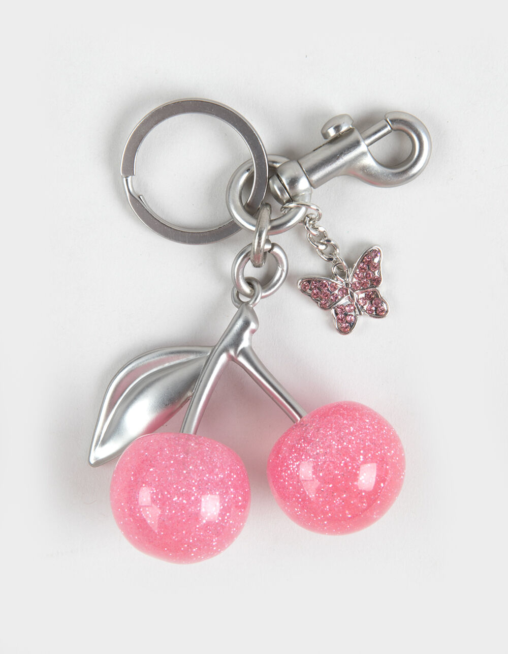 FULL TILT Pink Cherry Butterfly Bag Charm