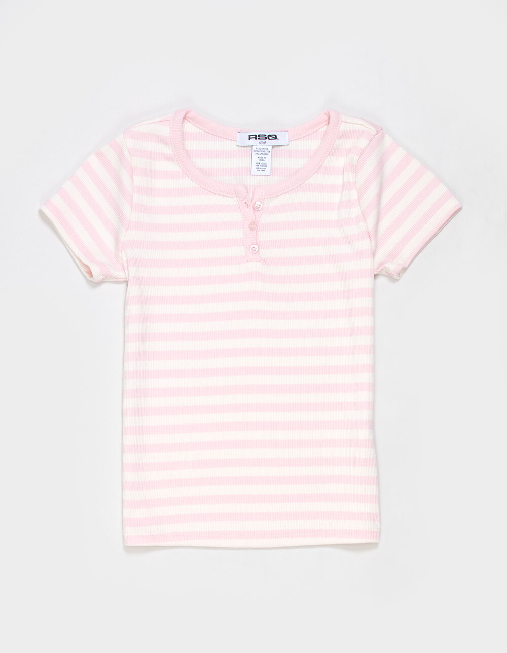 RSQ Girls Stripe Henley Top