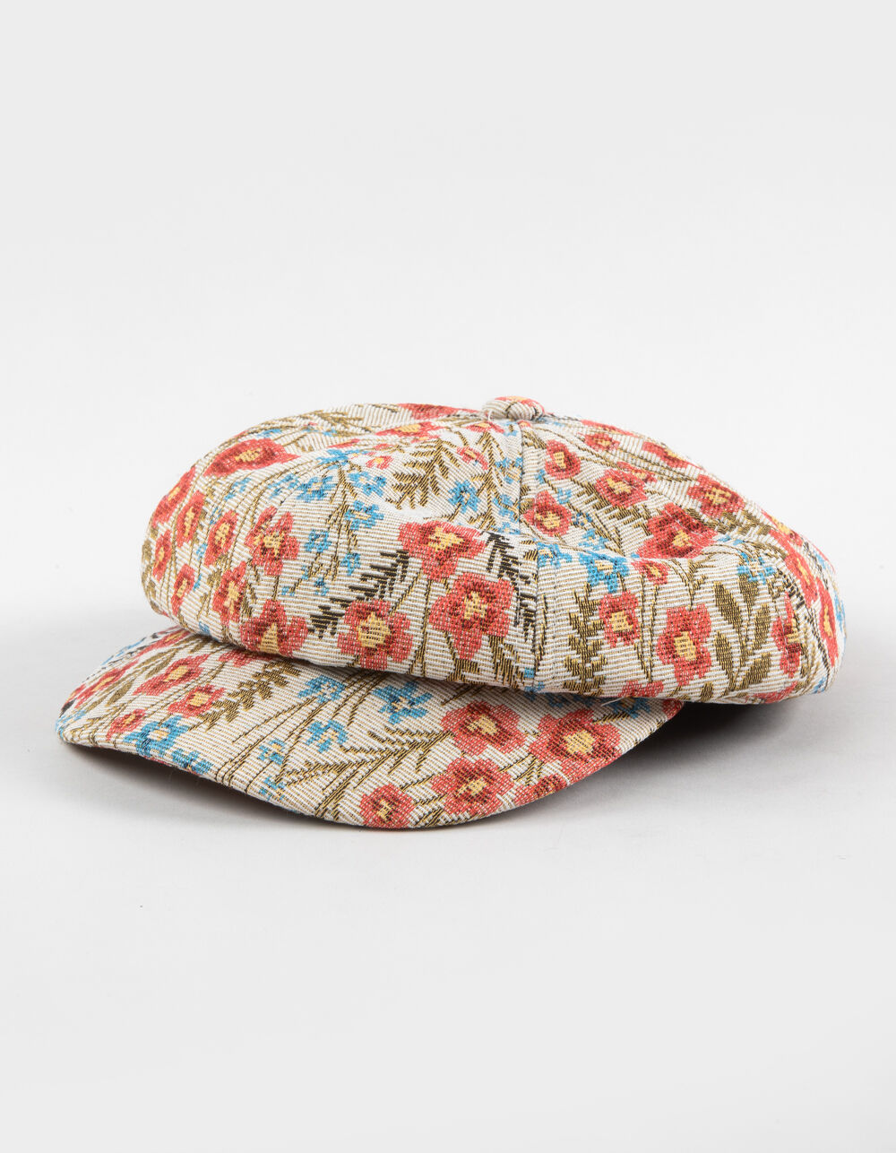 Floral Tapestry Womens Baker Boy Hat