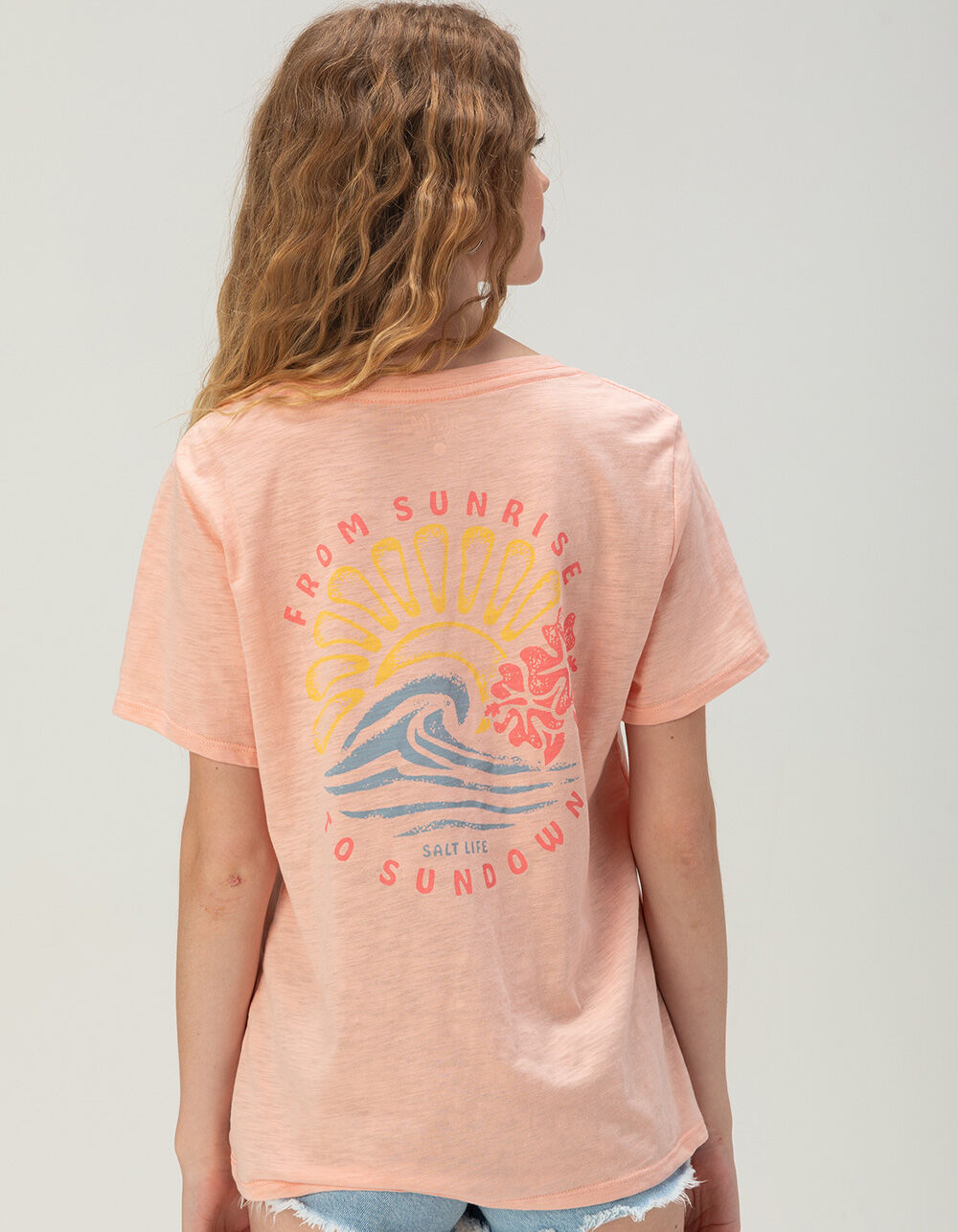 SALT LIFE Sunrise Womens Boyfriend Tee