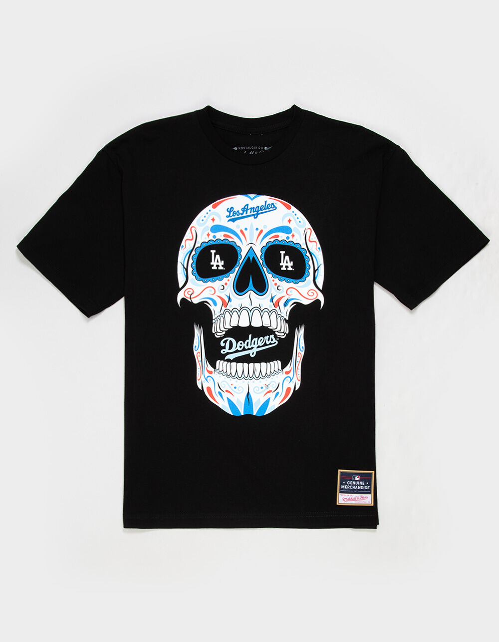 MITCHELL & NESS Los Angeles Dodgers Sugar Skull Mens Tee