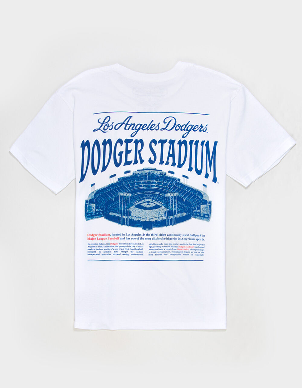 MITCHELL & NESS Los Angeles Dodgers Stadium History Mens Tee
