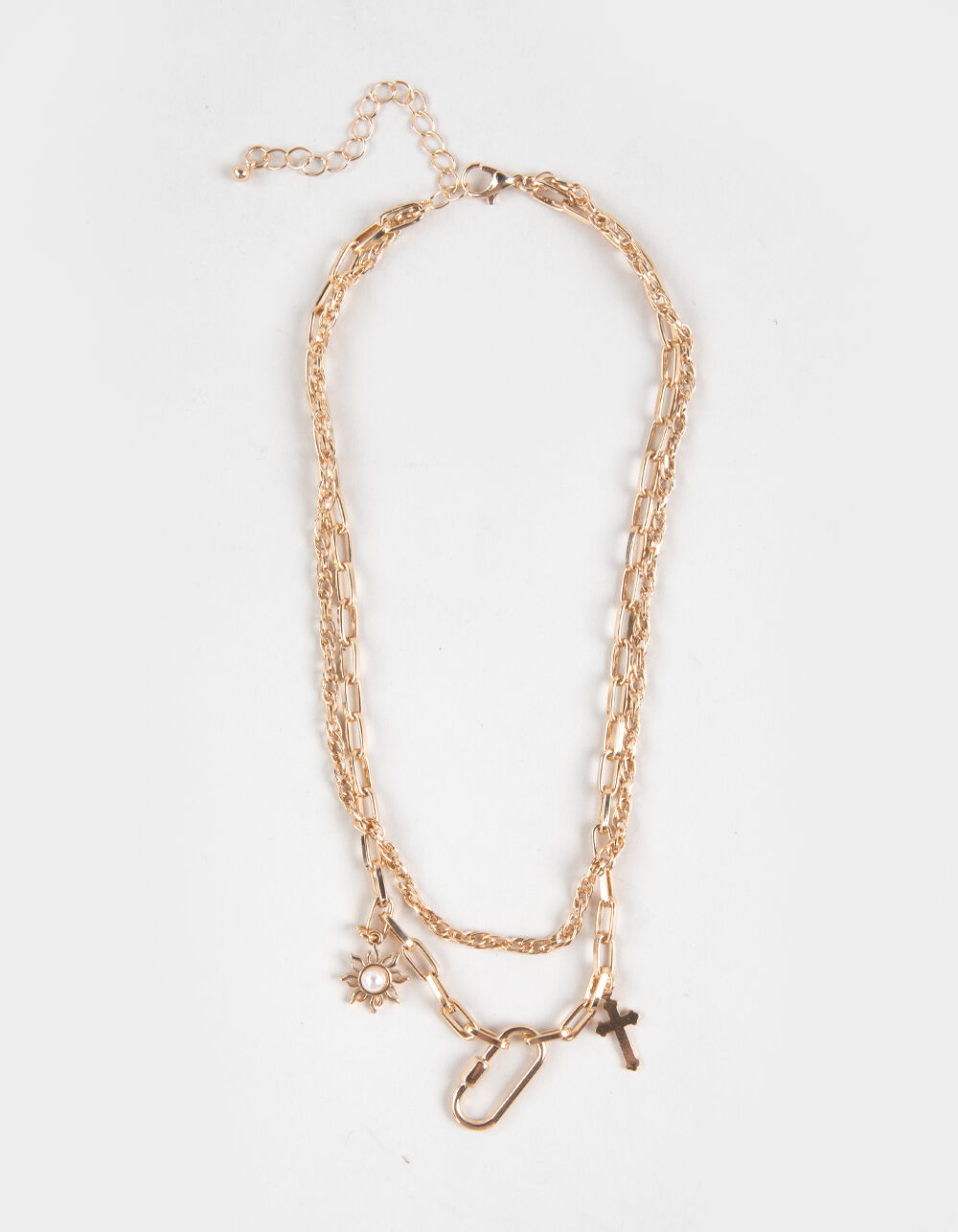 FULL TILT Paperclip Chain Layered Necklace