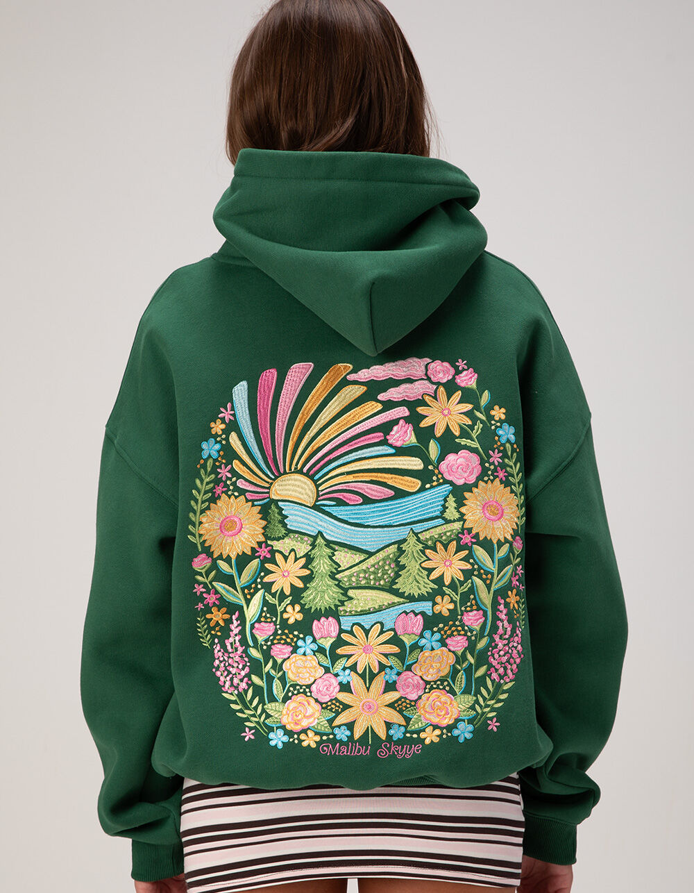 MALIBU SKYYE Flower Womens Hoodie