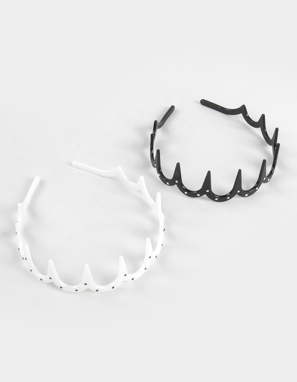 FULL TILT 2 Pack Wide Tooth Polka Dot Headbands