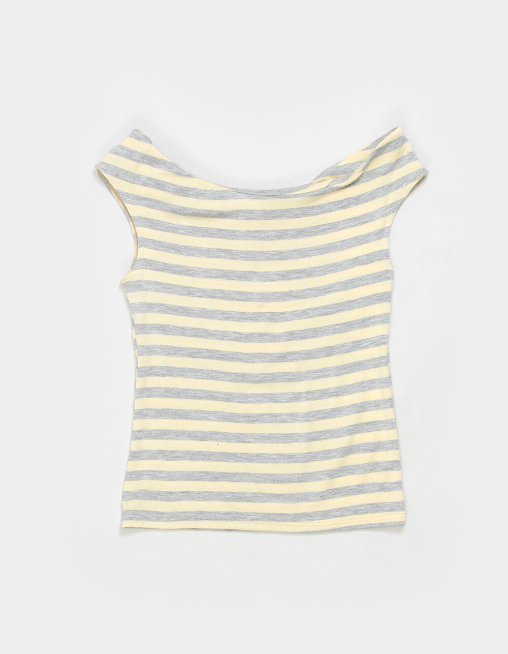 FULL TILT Off The Shoulder Girls Wide Stripe Top