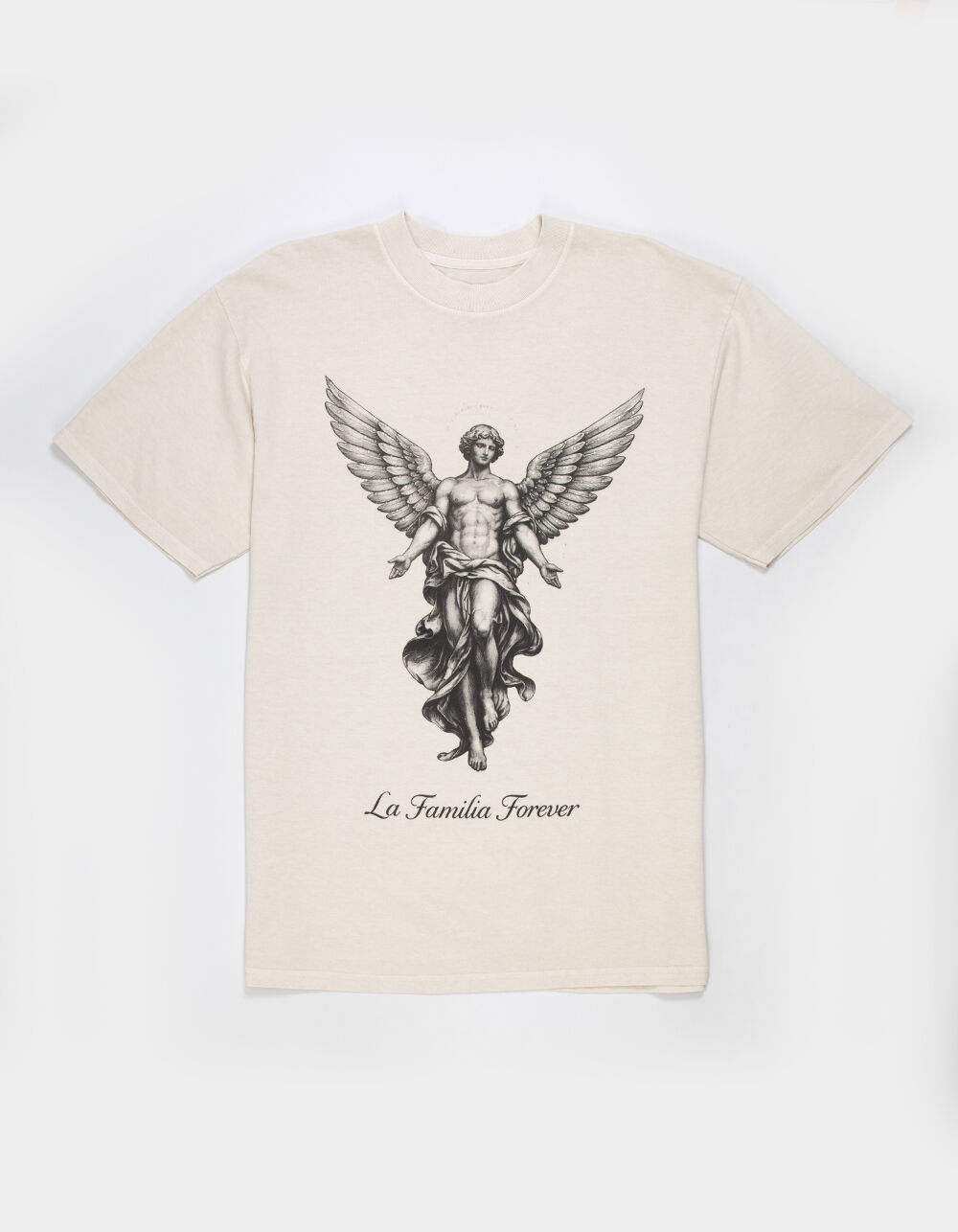LA FAMILIA Guardian Rhinestone Mens Boxy Tee