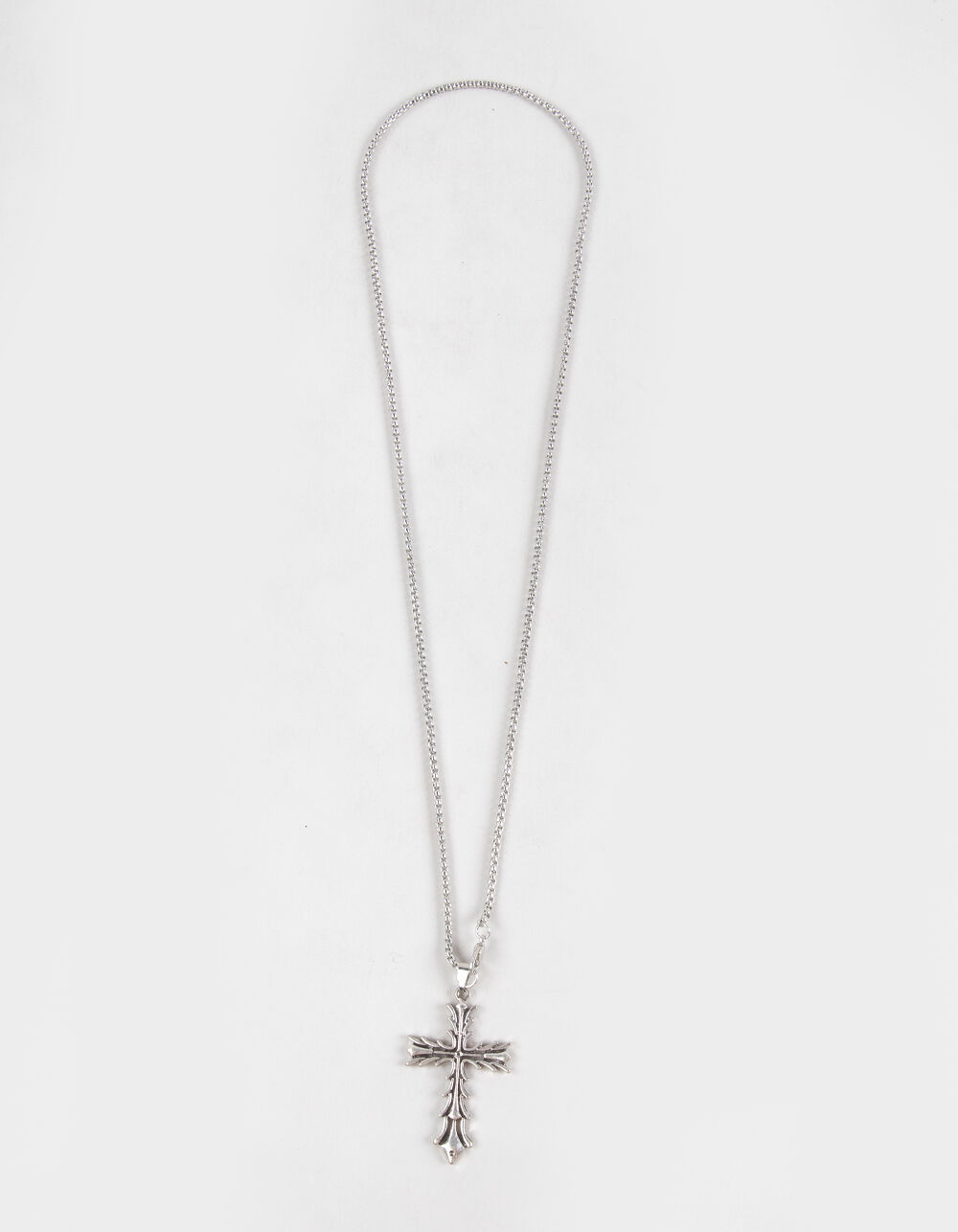 RSQ Grunge Cross Pendant Necklace