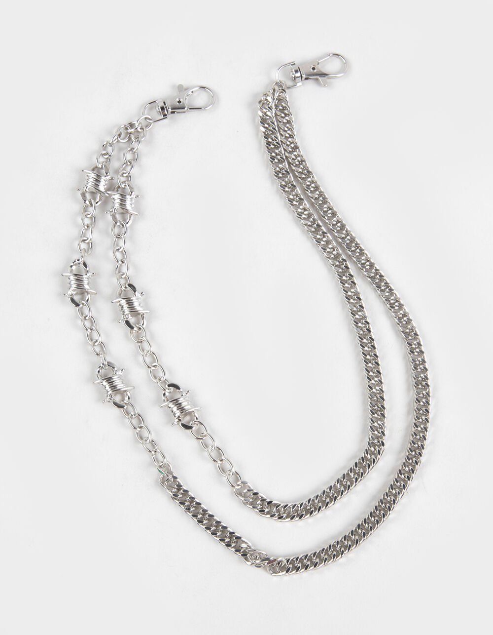 RSQ Slim Barbed Wire Wallet Chain