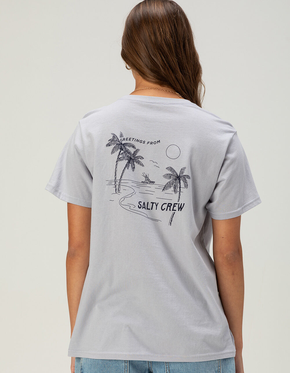 SALTY CREW Greetings Womens Boyfriend Tee