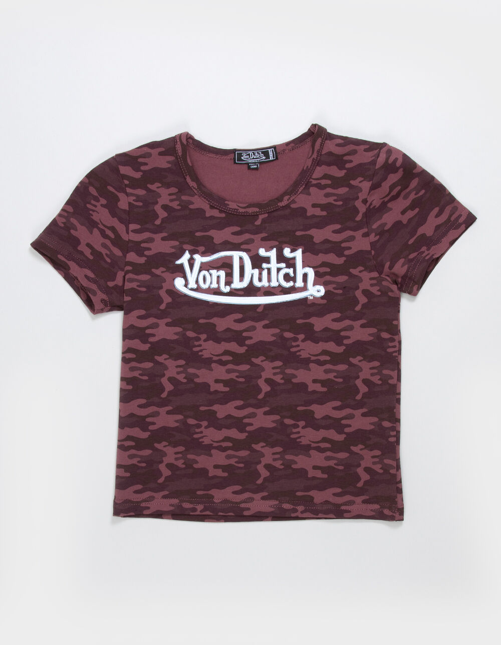 VON DUTCH Camo Girls Baby Tee