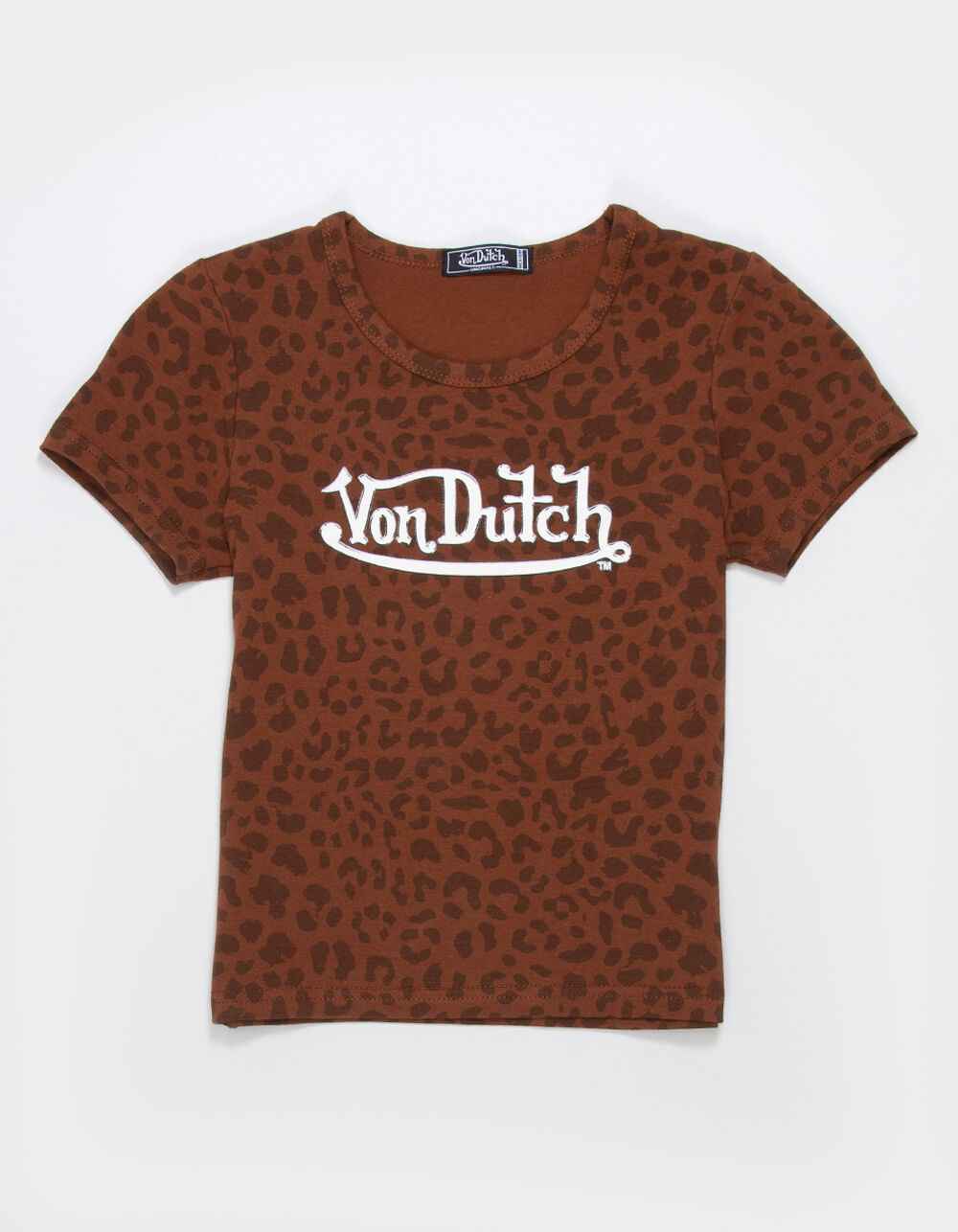 VON DUTCH Tonal Leopard Girls Baby Tee