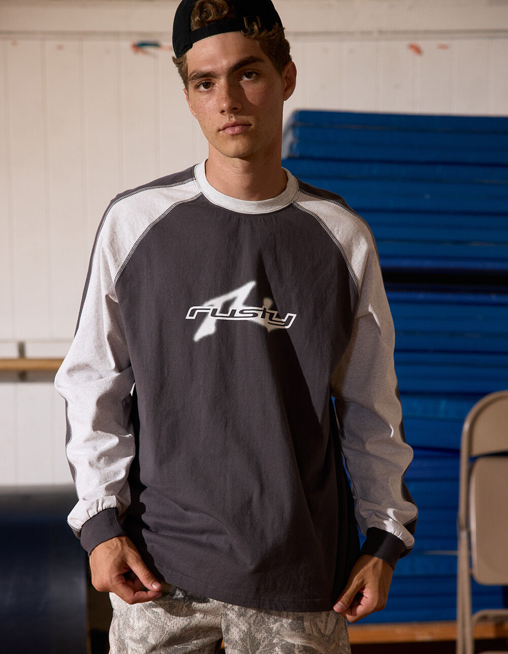 RUSTY Fade Mens Long Sleeve Tee