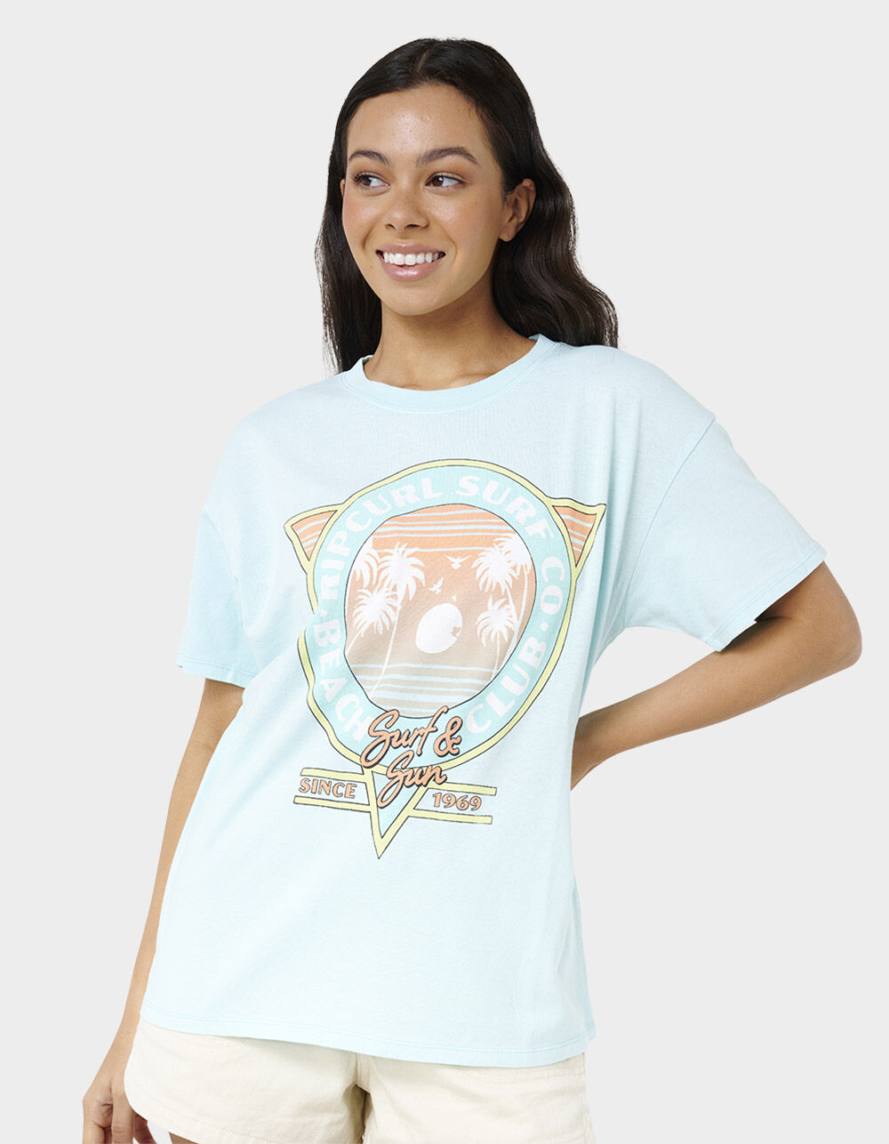 RIP CURL Beach Club Heritage Womens Tee