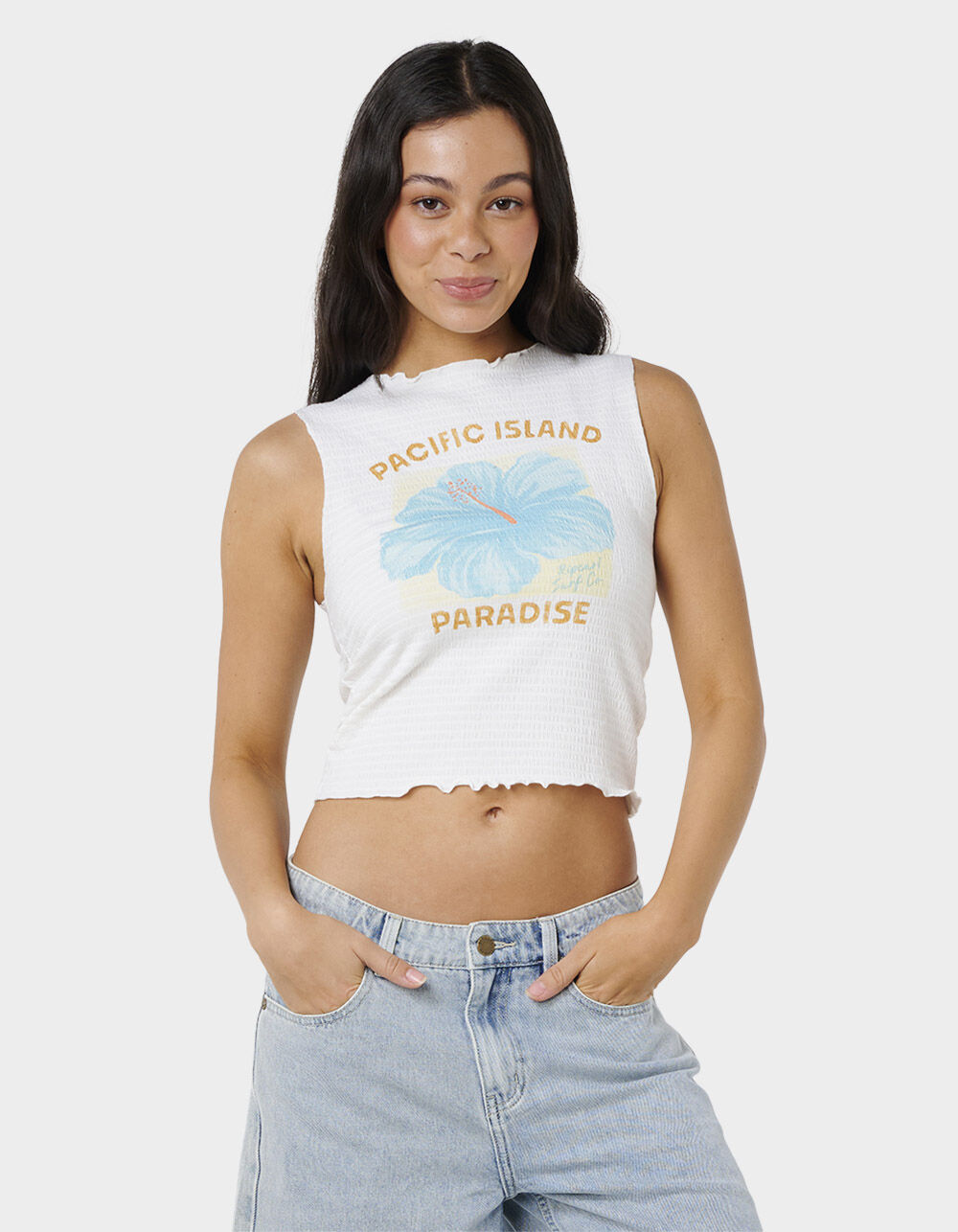 RIP CURL Topanga Canyon Shirred Womens Tank Top