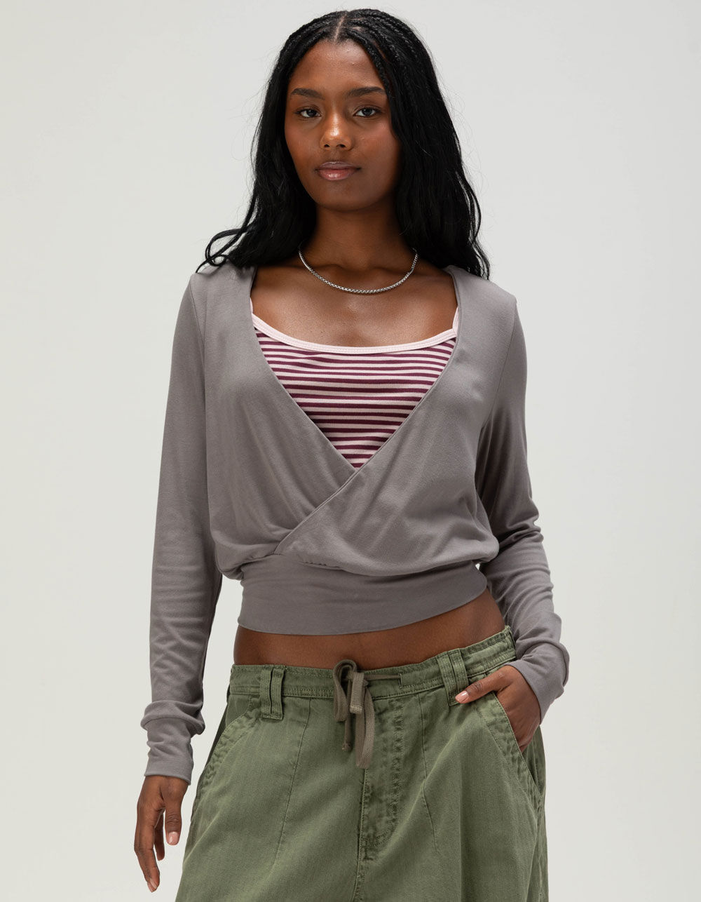 RUSTY Honey Womens Slouchy Long Sleeve Top