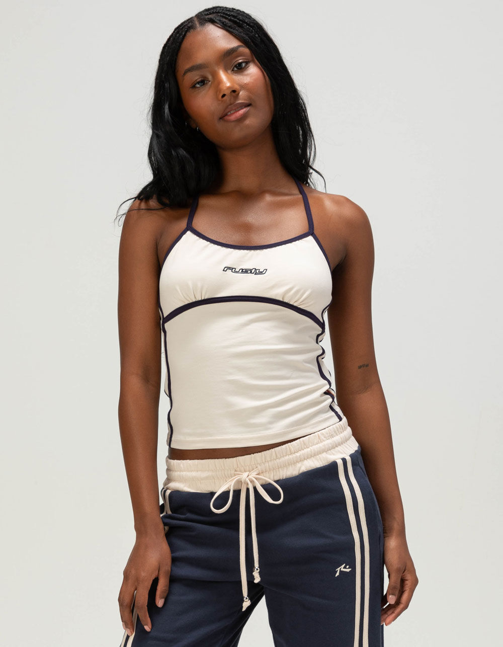 RUSTY Maneater Womens Fitted Halter Top