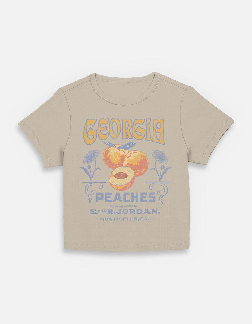 GEORGIA Local Peaches Womens Baby Tee