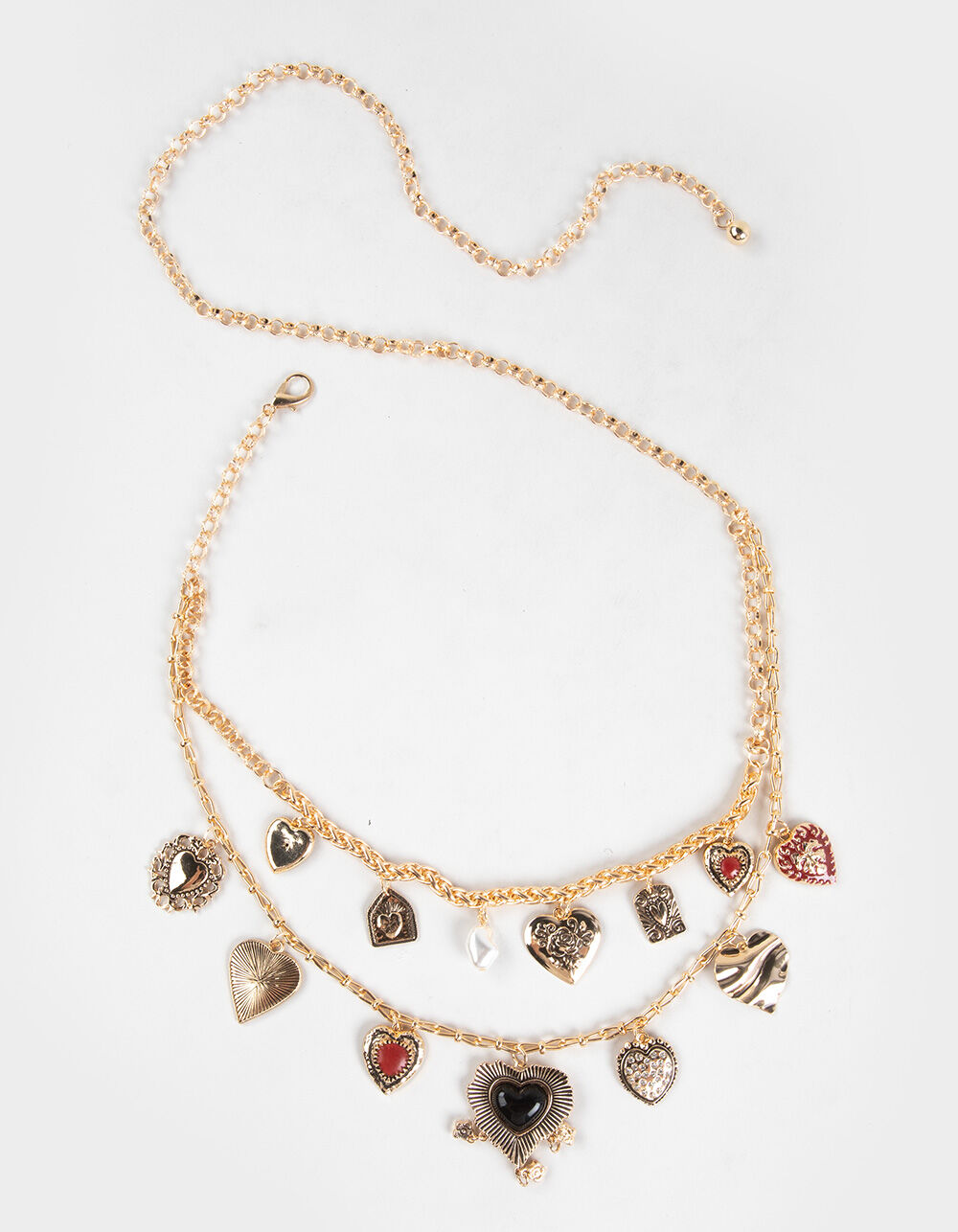 Heart Charm Chain Belt