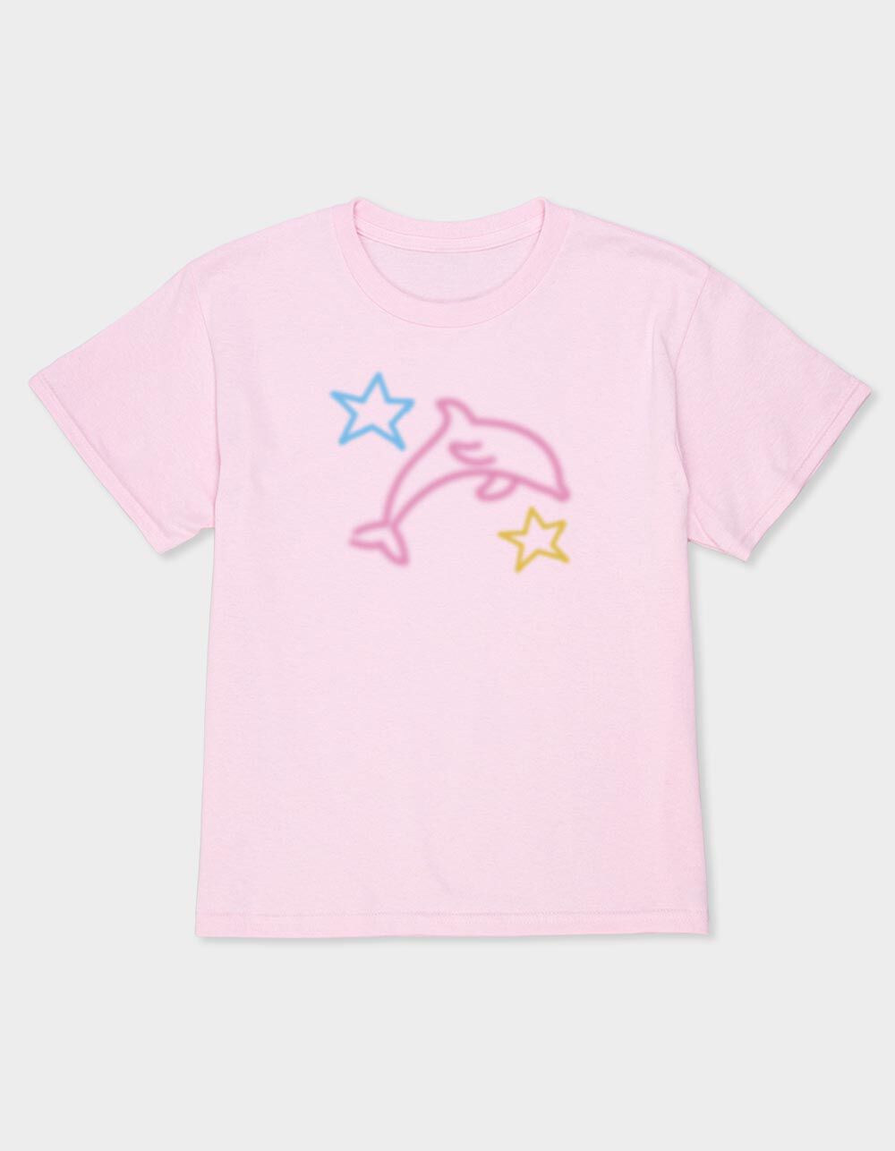 AIRBRUSH Dolphin Stars Girls Tee