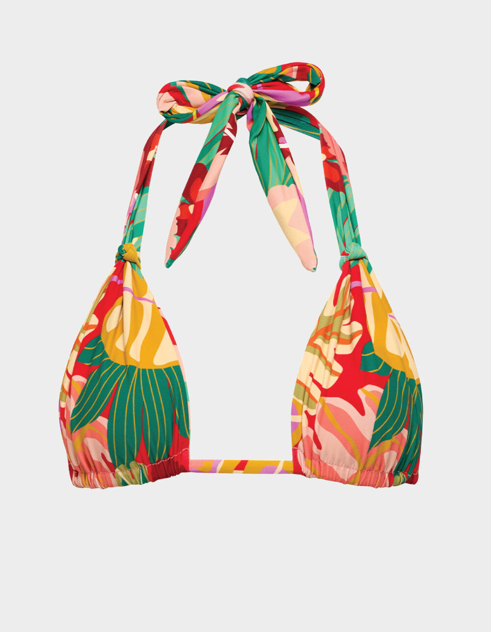 VYB SWIM Mai Tai Jemma Knotted Halter Bikini Top