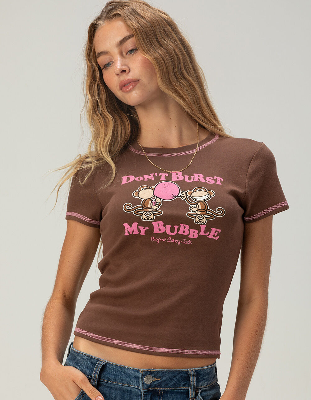BOBBY JACK Womens Baby Tee