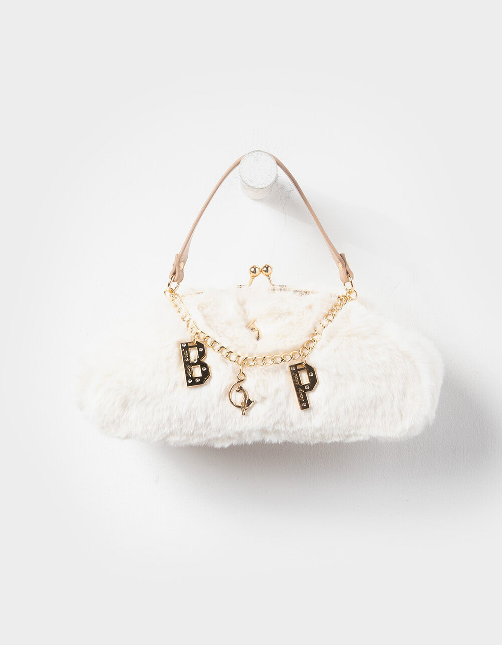 BABY PHAT Janet Frame Faux Fur Bag