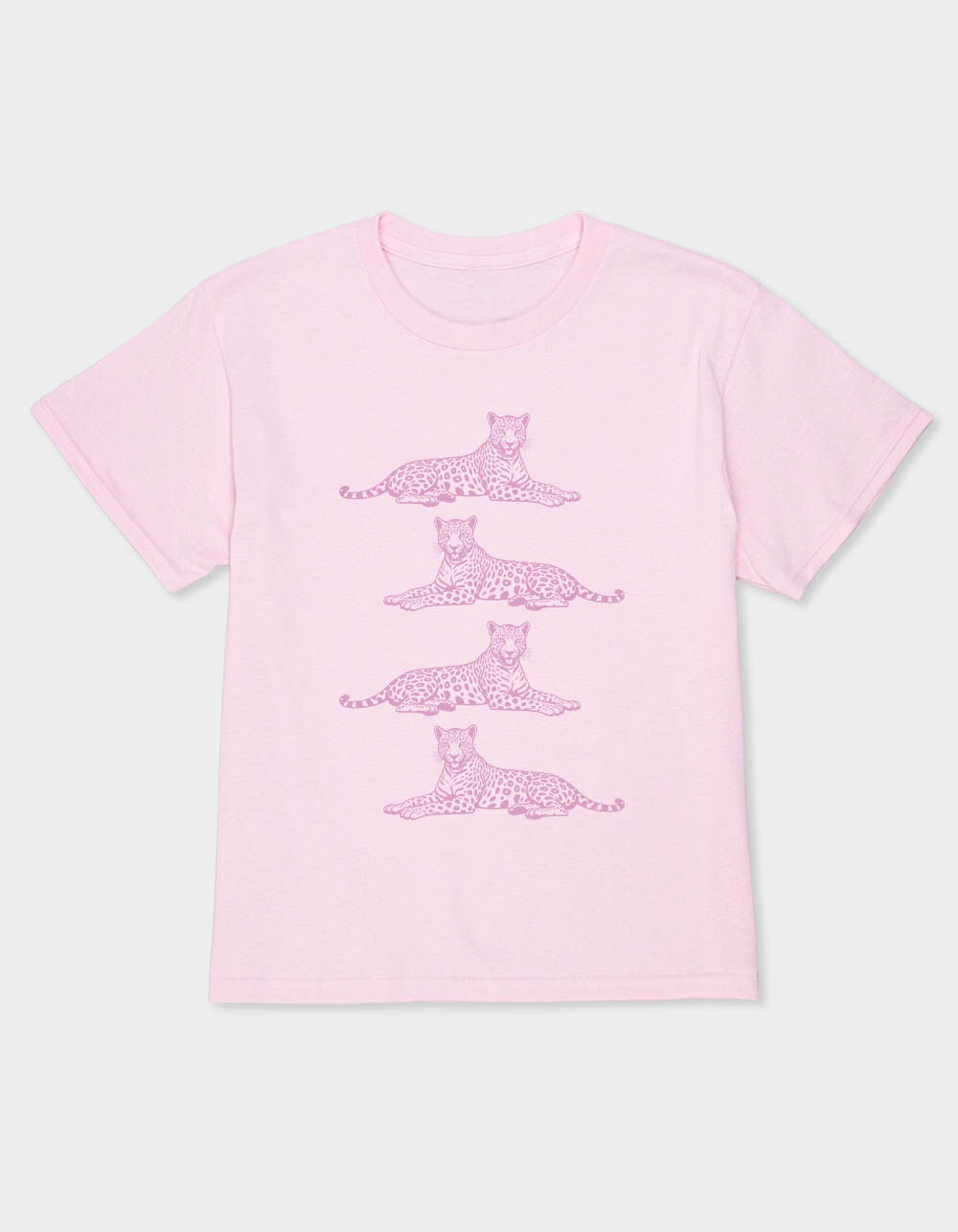 LEOPARD Line Up Girls Tee