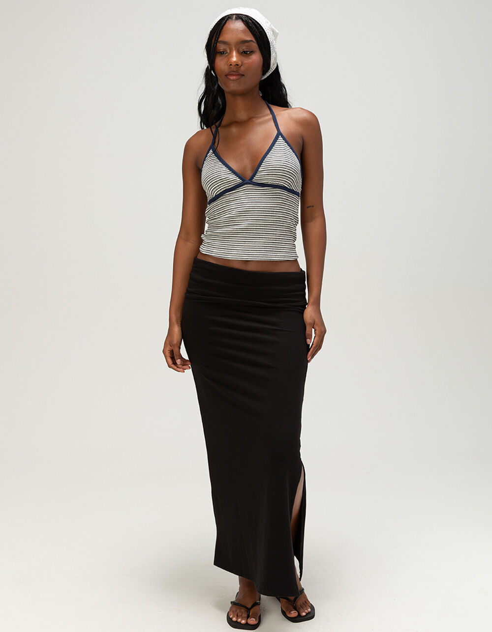 TILLYS Womens Fold Over Maxi Skirt