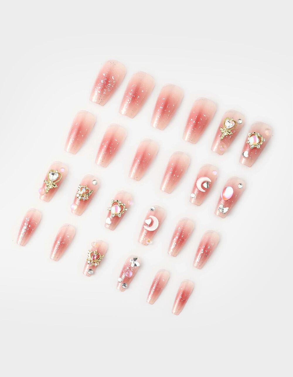 NEVER HAVE I EVER Celestial Moon - Coffin Press-On Nails