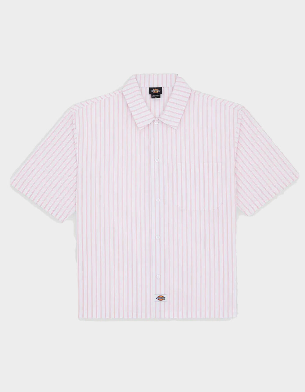 DICKIES Venedocia Striped Mens Button Up Shirt