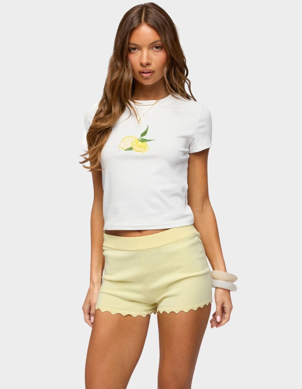 EDIKTED Lemon Patch Tee