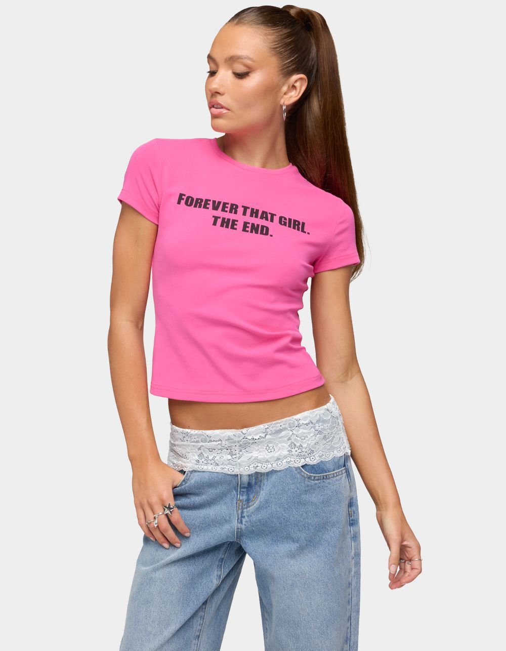 EDIKTED Forever That Girl Tee