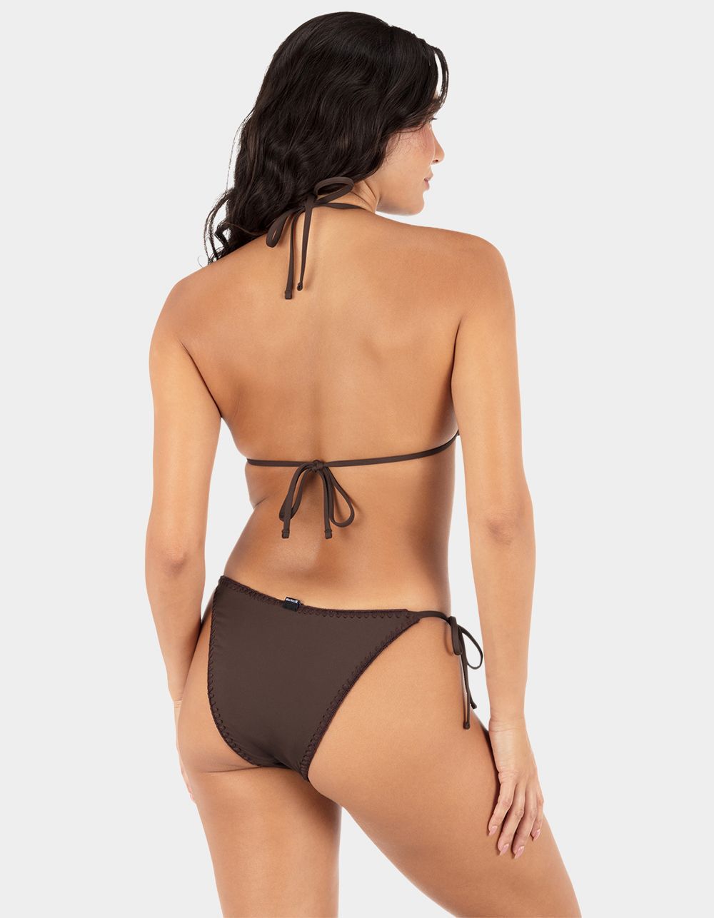 HURLEY Flower Crochet Tie Side Cheeky Bikini Bottoms