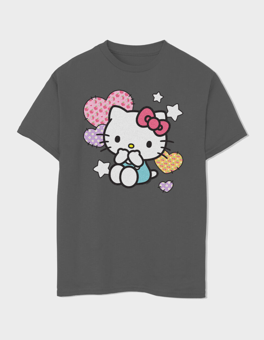 HELLO KITTY Patch Hearts Girls Tee