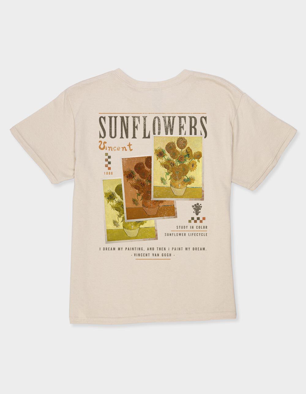 VINCENT VAN GOGH Sunflowers Girls Tee