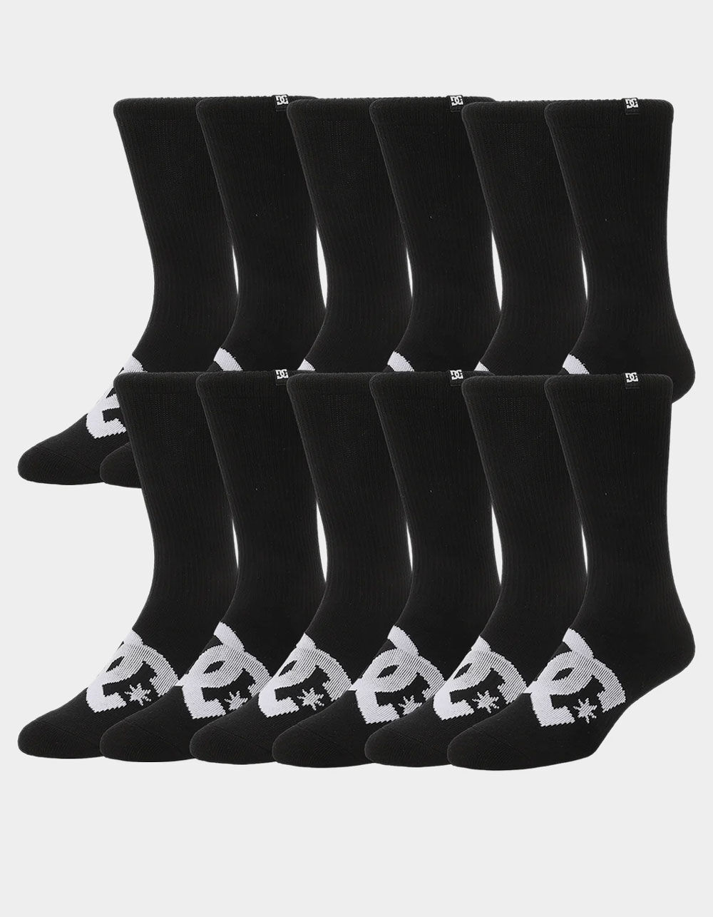 DC Shoes Logo 6 Pack Crew Socks