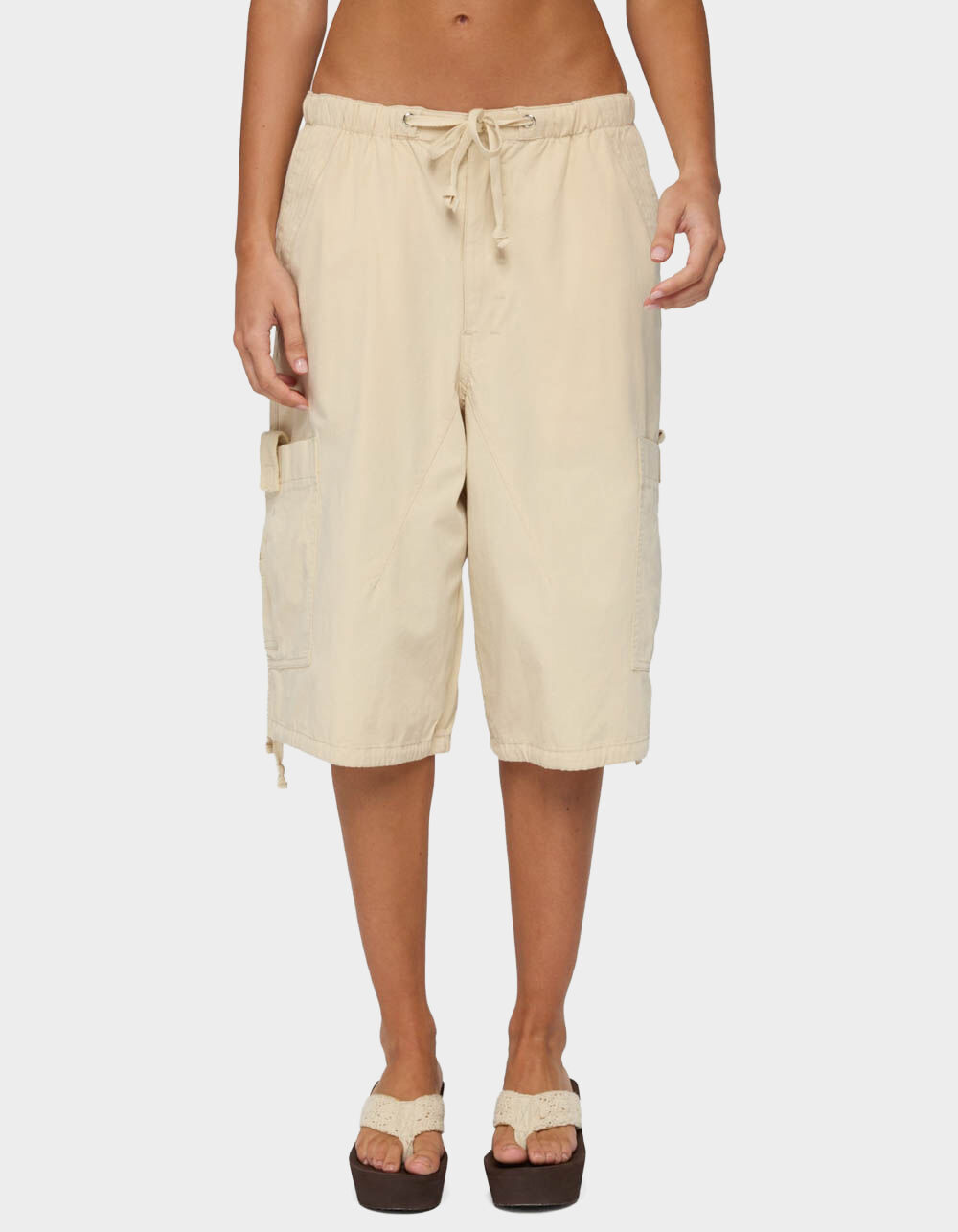 EDIKTED Azul Oversized Cargo Bermuda Shorts